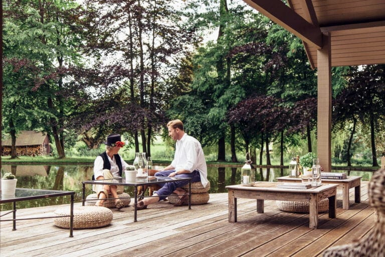 Terrasse de la cabane de poupette à Bruxelles