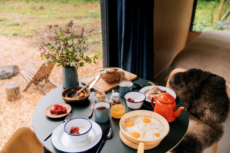 Petit déjeuner à Slow Cabin