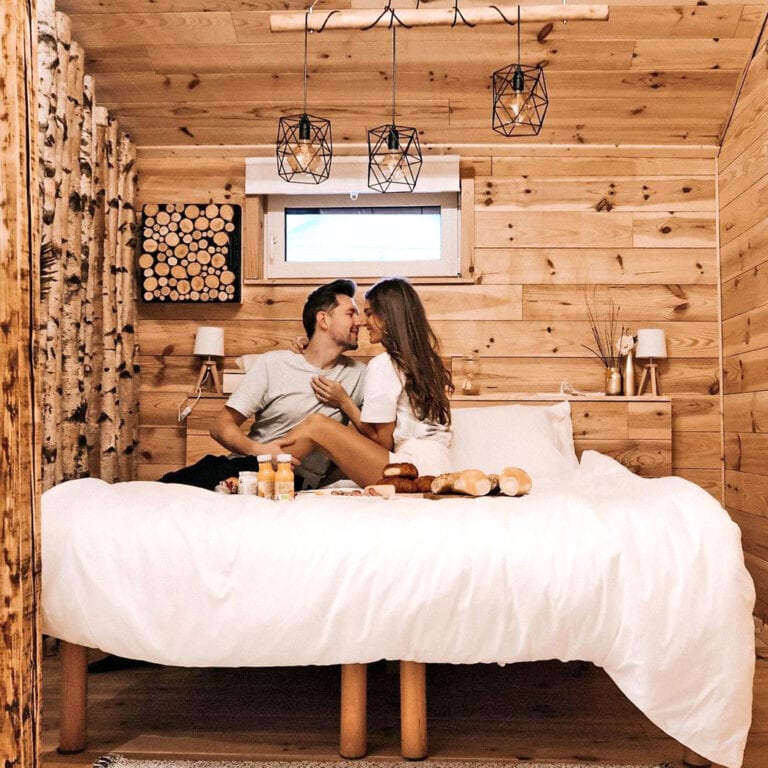 Réveil en amoureux au Wooden Nest à Durbuy