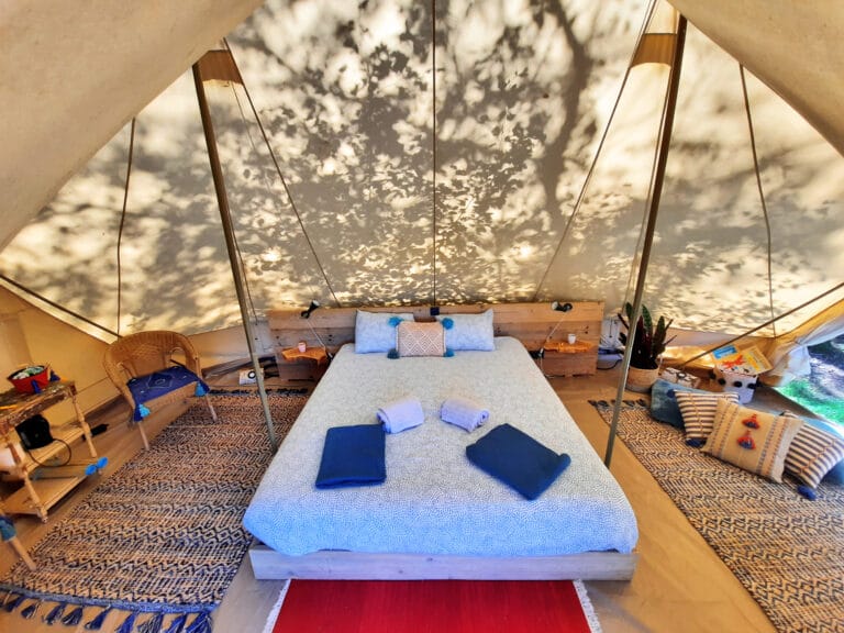 Intérieur de Cowcooning Glamping près de Bruxelles