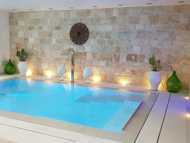 Vue sur la piscine à Apulia à Tubize