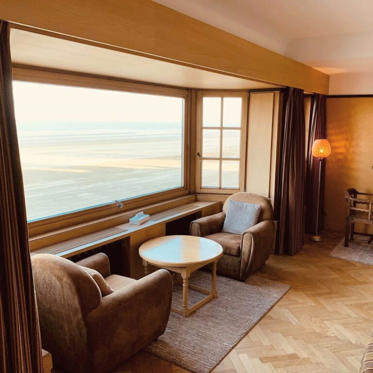 Vue depuis la chambre à Villa Select à De Panne