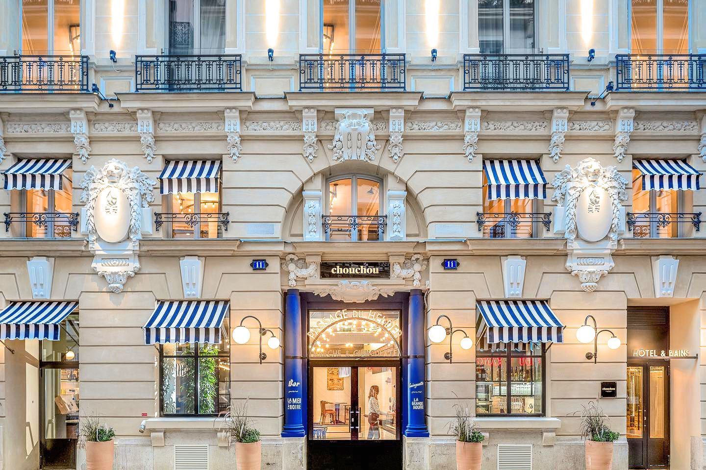 Facade au Chouchou Hôtel à Paris