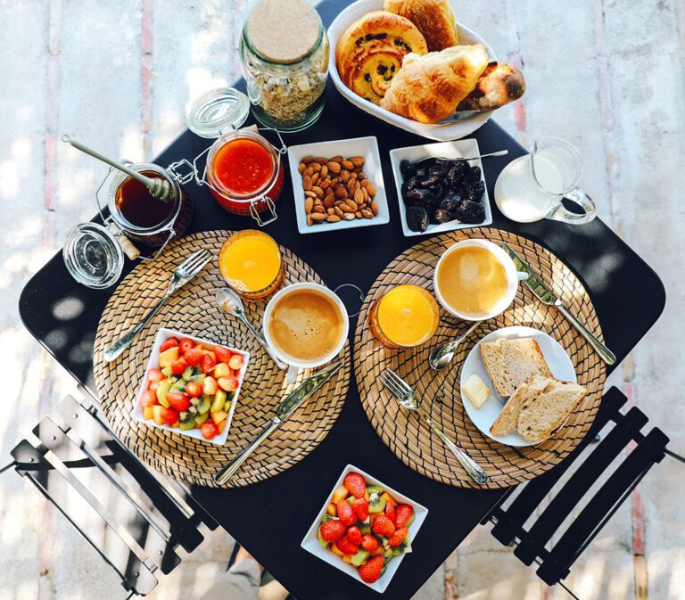 Petit déjeuner au Domaine Monte Verdi en Provence