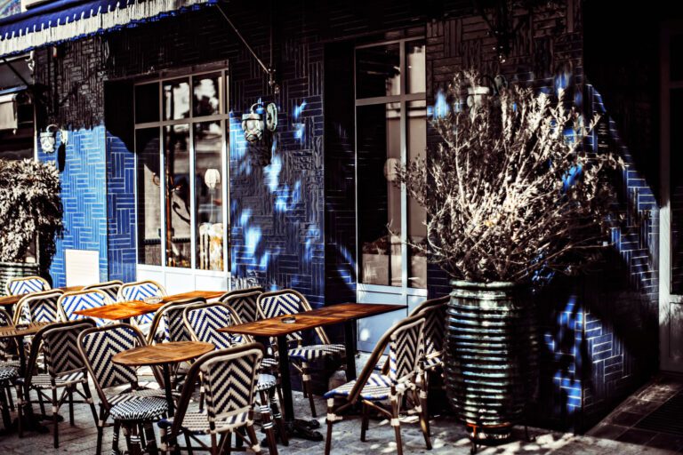 Terrasse à l'hôtel Babel à Belleville à Paris