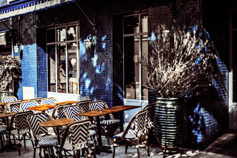 Terrasse à l'hôtel Babel à Belleville à Paris