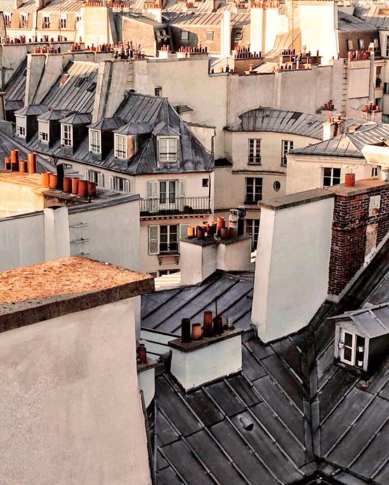 Vue sur les toits de Paris depuis à La Planque à Paris