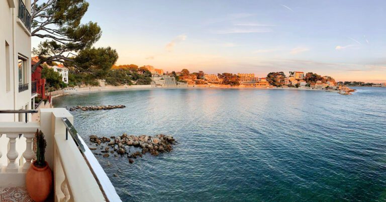 Vue sur l'eau au Splendid Hôtel Bandol