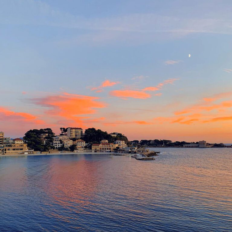 Coucher de soleil au Splendid Hôtel Bandol