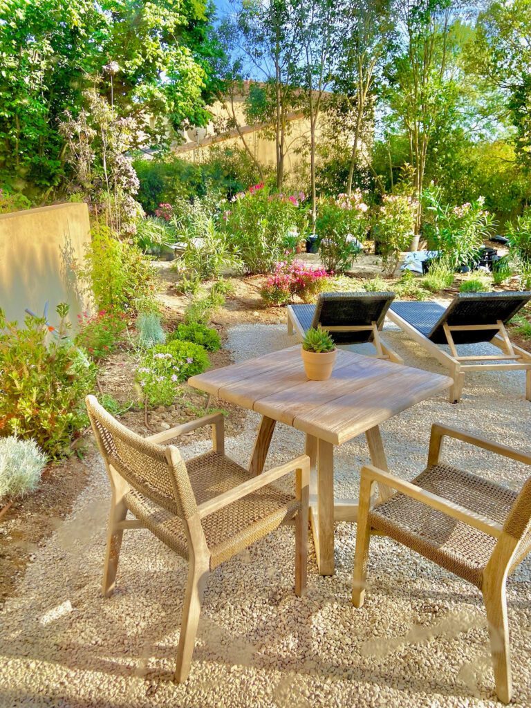 Terrasse à Toile Blanche à Saint-Paul de Vence