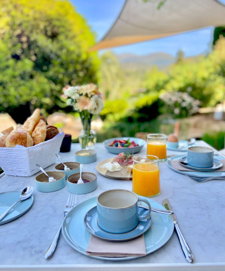 Petit déjeuner à Toile Blanche à Saint-Paul de Vence