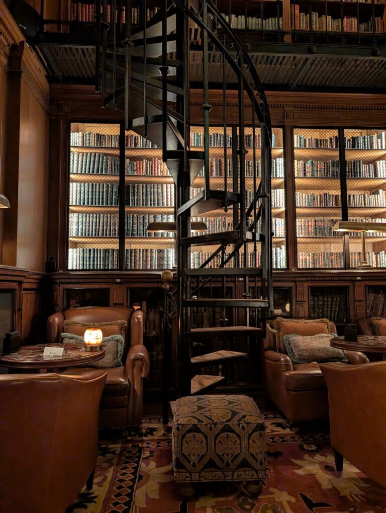 Sublime bibliothèque au Saint James Paris