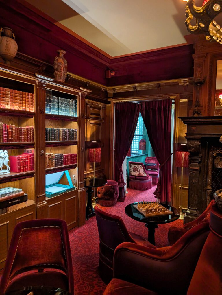 Sublime bibliothèque à la Maison Souquet à Paris
