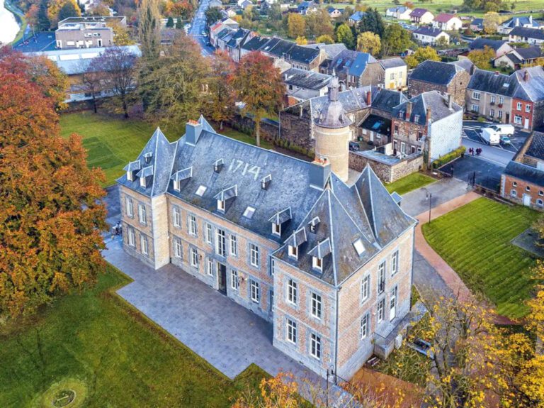 Château de Wallerand vue du ciel