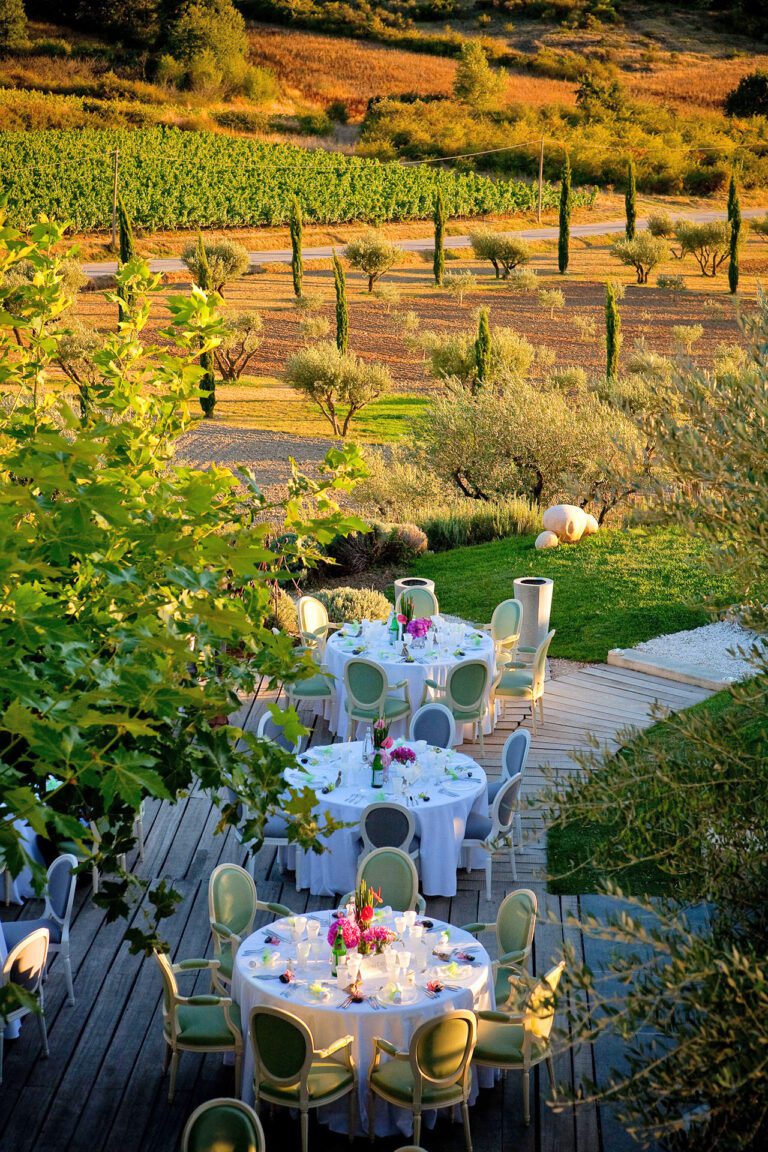 Dîner romantique au domaine des Andéols près du Lubéron