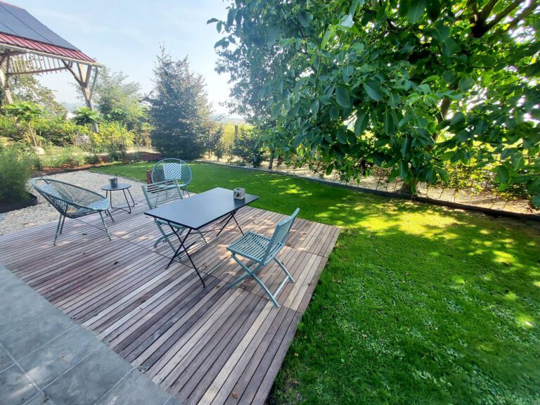 Terrasse et jardin à Alter Ago à Tournai