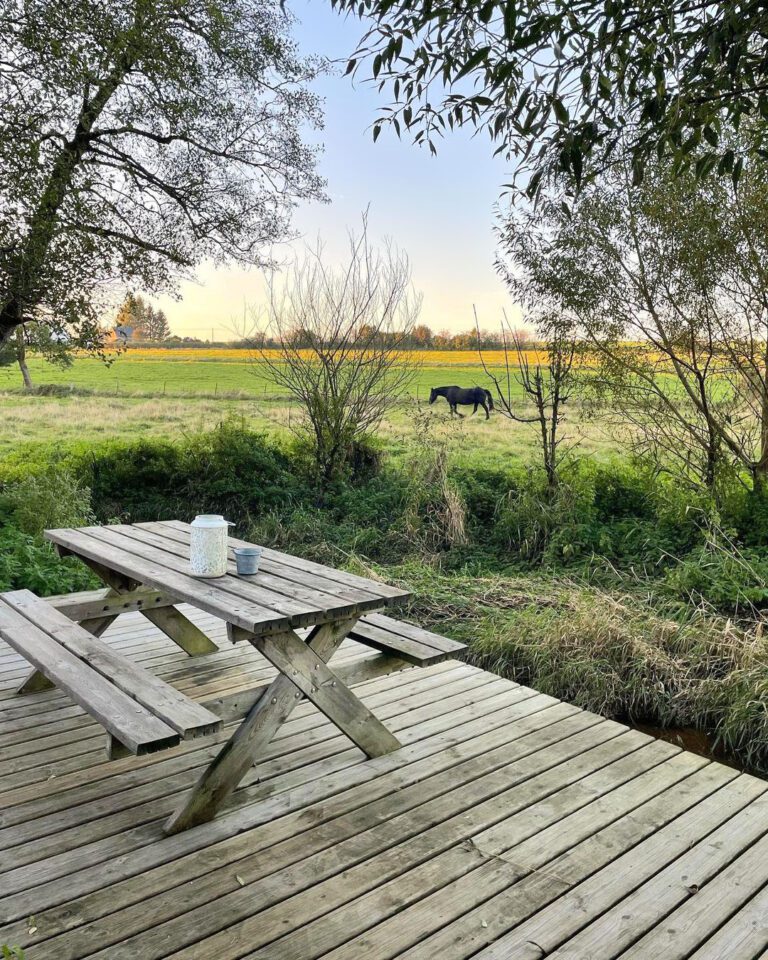 Terrasse de la Bulle Rêve d'Eau près de Charleroi