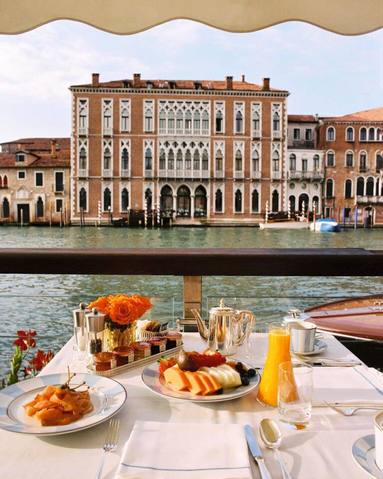 Petit déjeuner au Gritti Palace à Venise