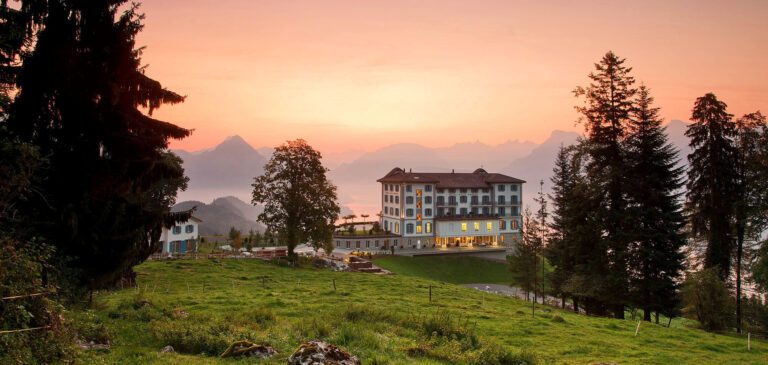 Aube à la Villa Honegg à Lucerne en Suisse