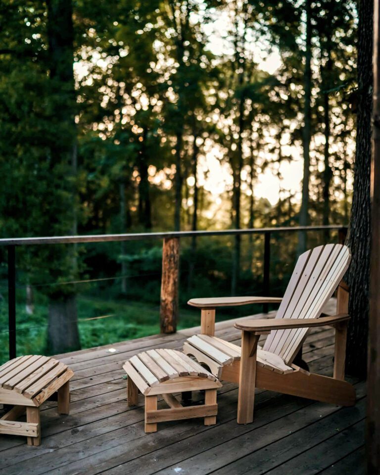 Terrasse à Écorces dans les Ardennes belges