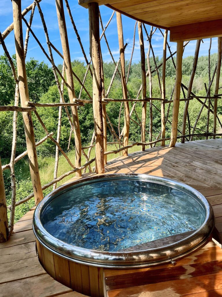 Bain nordique aux Cabanes de La Réserve près de Paris