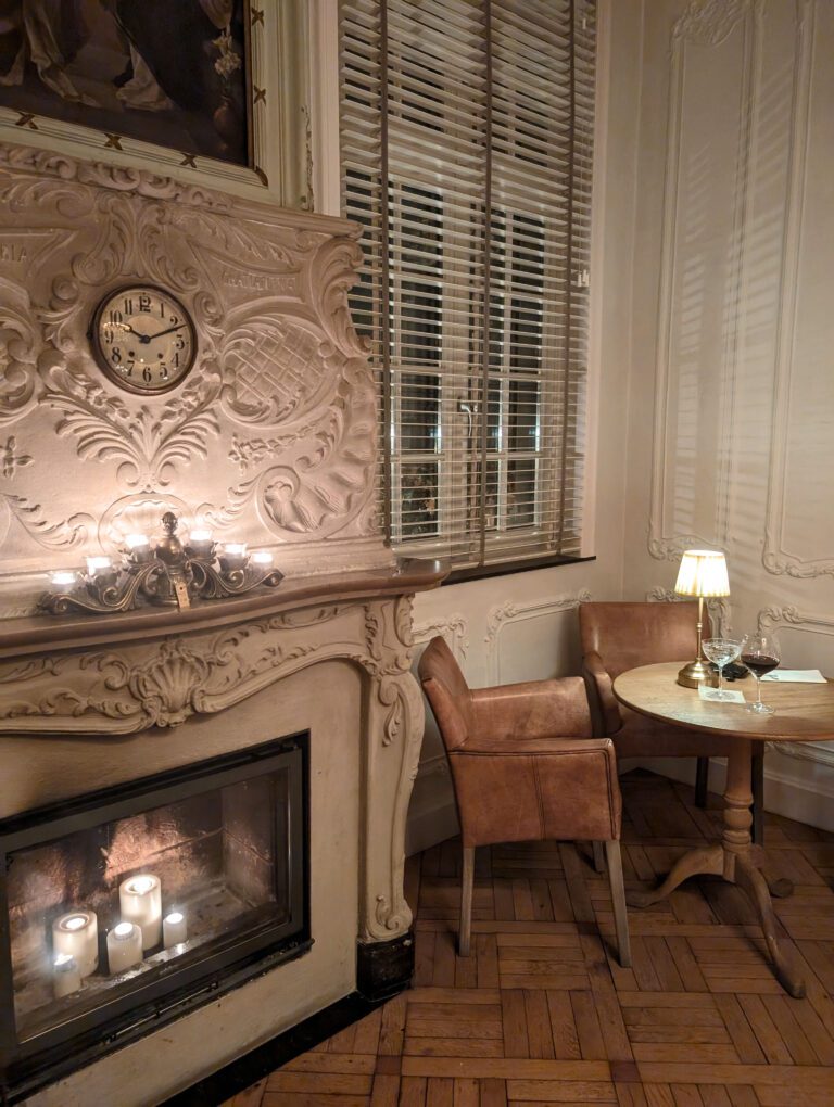 Cheminée à Castelsuites à Bruges