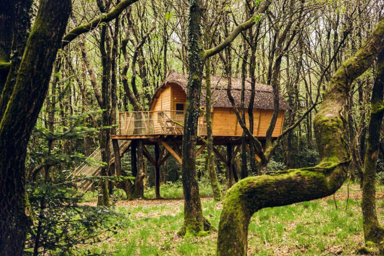 Cabane Tinto au Domaine du Treuscoat près de Morlaix en Bretagne