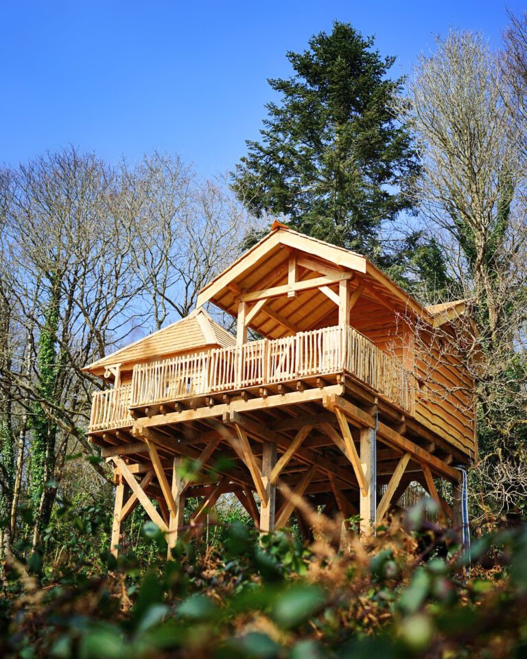 Cabane Lewis au Domaine du Treuscoat près de Morlaix en Bretagne