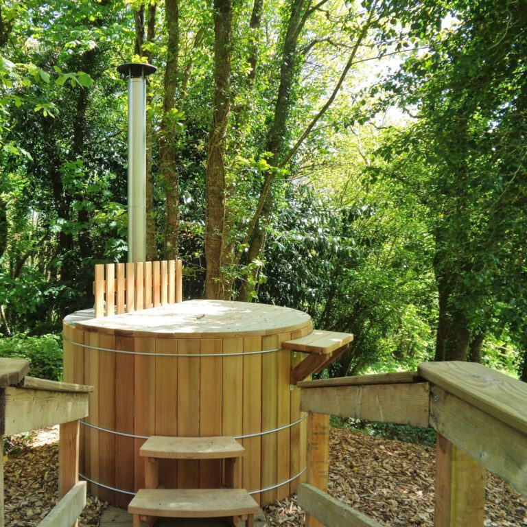 Bain nordique dans la nature au Domaine du Treuscoat près de Morlaix en Bretagne