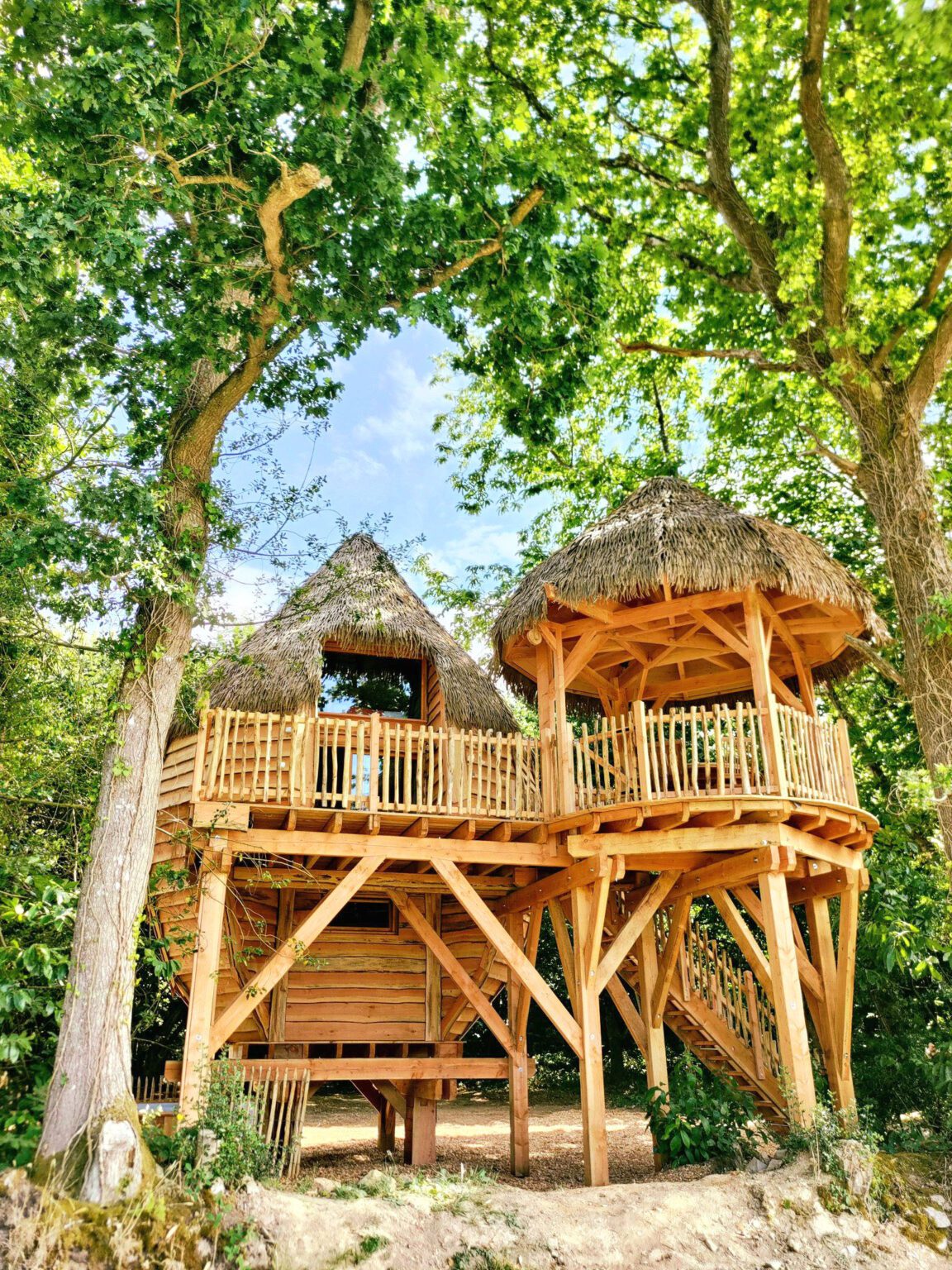 Cabane Dundee au Domaine du Treuscoat près de Morlaix en Bretagne