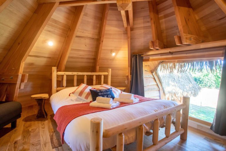 Chambre avec vue au Domaine du Treuscoat près de Morlaix en Bretagne
