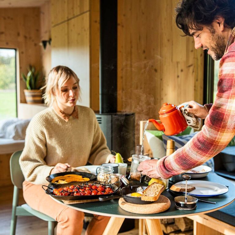 Petit déjeuner à la Slow Cabin