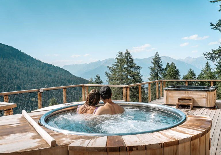 Jacuzzi à Alpin d'Hôme près des Orres