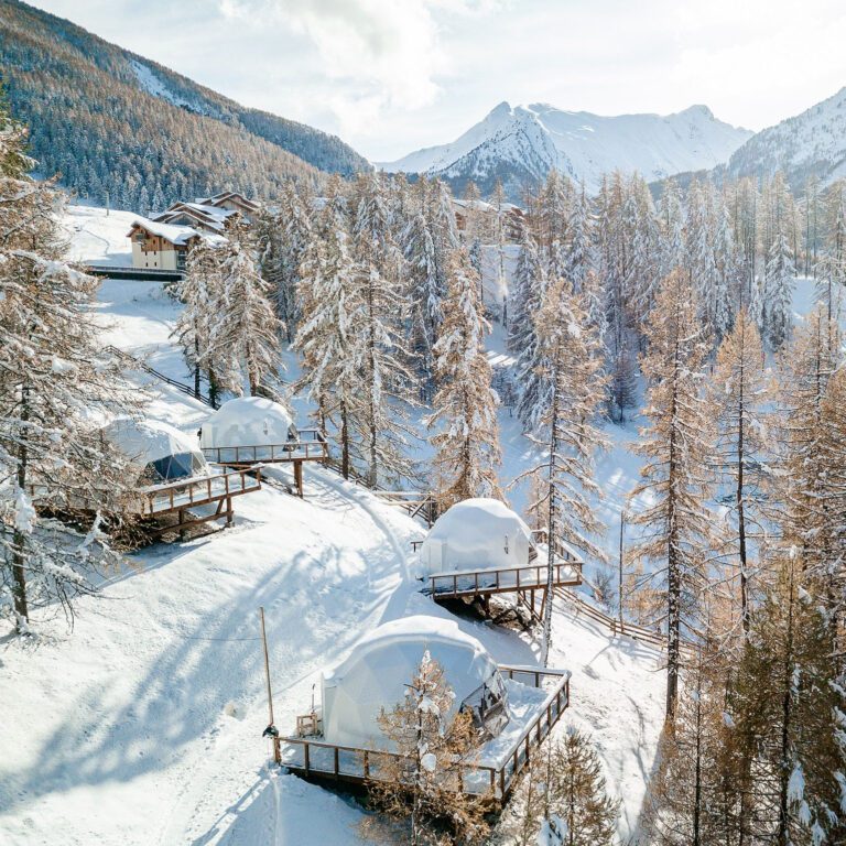 Alpin d'Hôme sous la neige à Alpin d'Hôme près des Orres