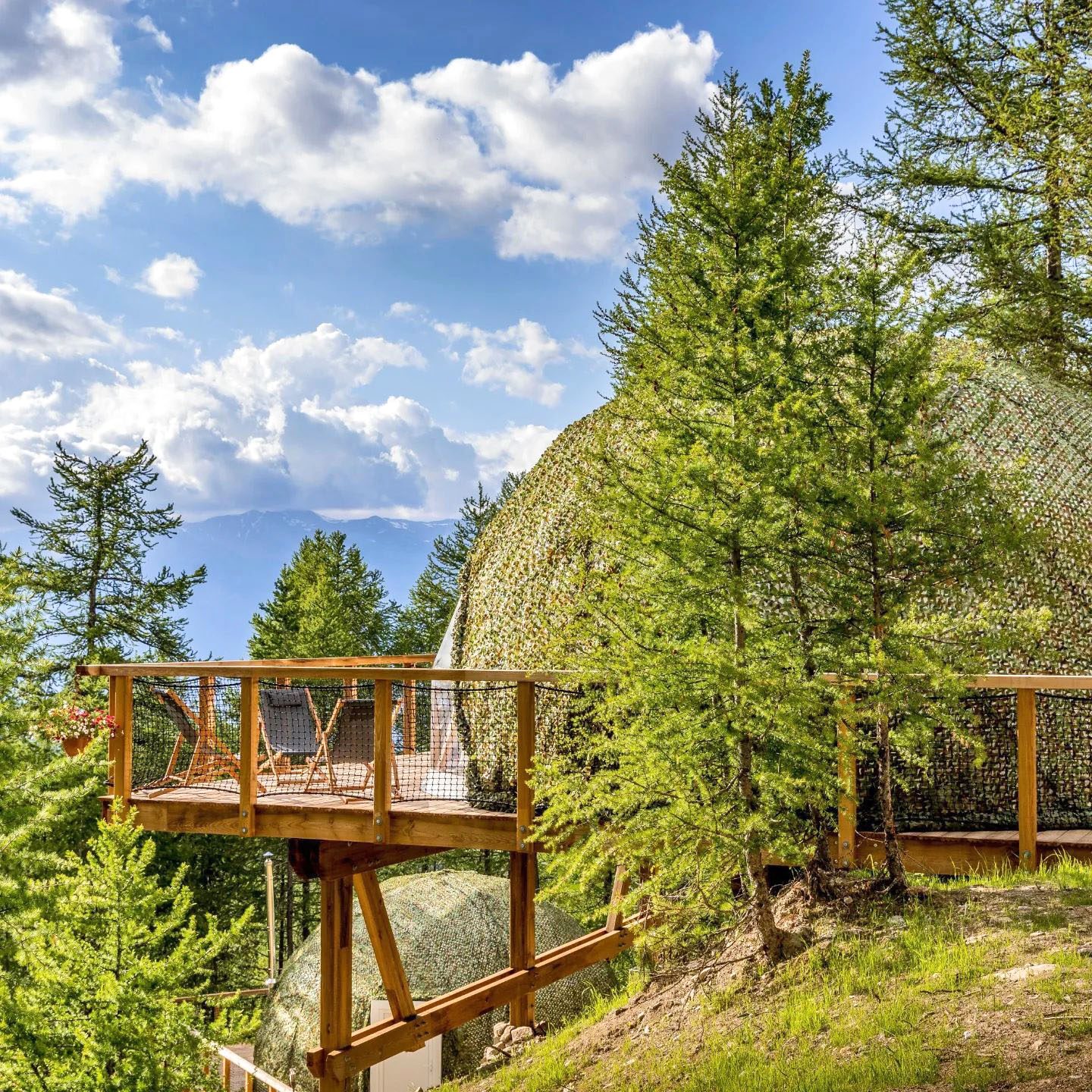 Terrasse d'un d'Hôme à Alpin d'Hôme près des Orres