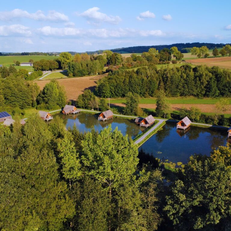 Vue du ciel de Aqua Lodge à Aqua Lodge à Namur