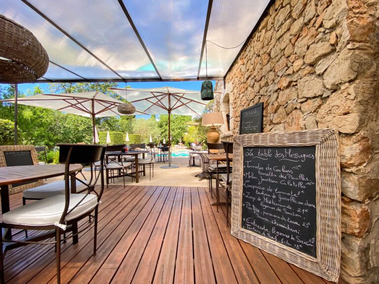 Terrasse aux Messugues à Saint-Paul-de-Vence