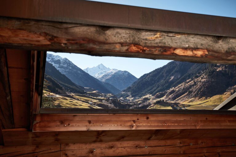 Vue depuis au Nostalgie B&B Chrämerhus à Medel en Suisse