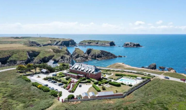 Vue du ciel au Grand Large à Belle-Île-en-Mer en Bretagne