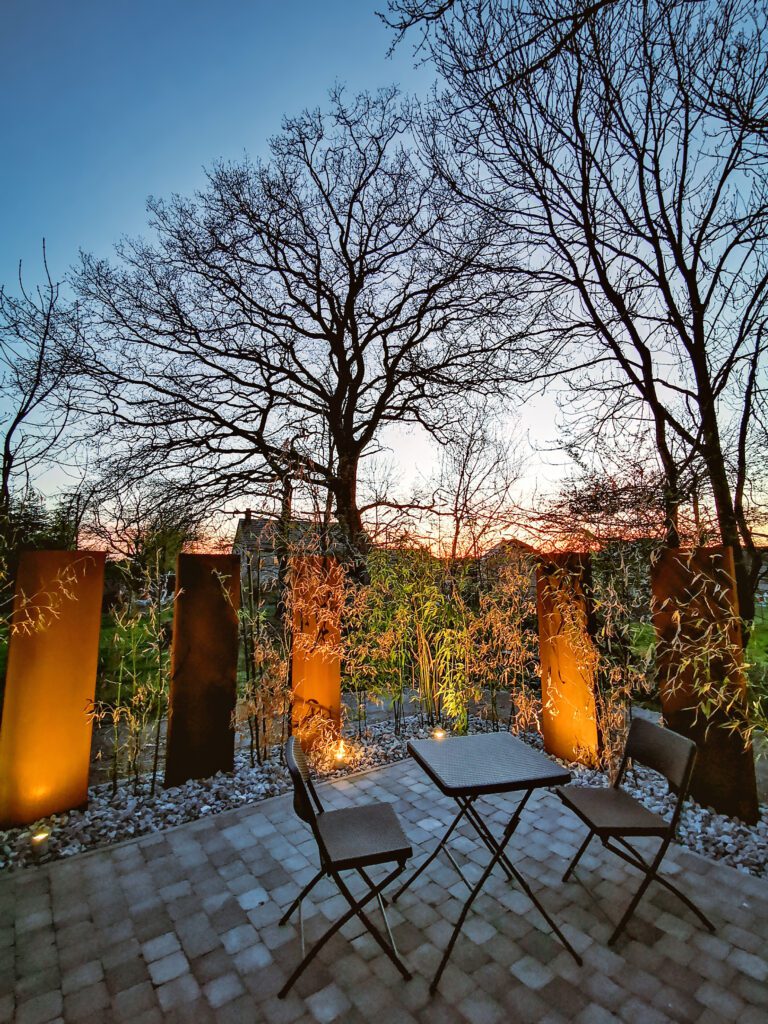 Terrasse au Spa du Cabanon à Marche en Famenne