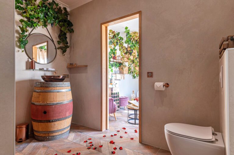 Salle de bain à La Bastide du Rocher près de Fréjus