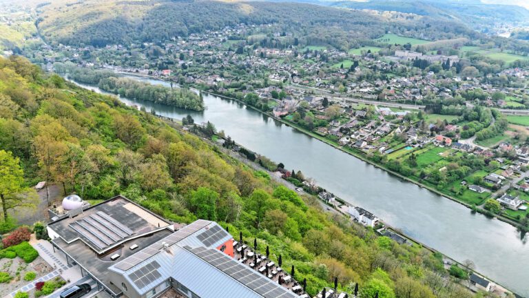 Vue aérienne de l'Hôtel Les 7 Meuses