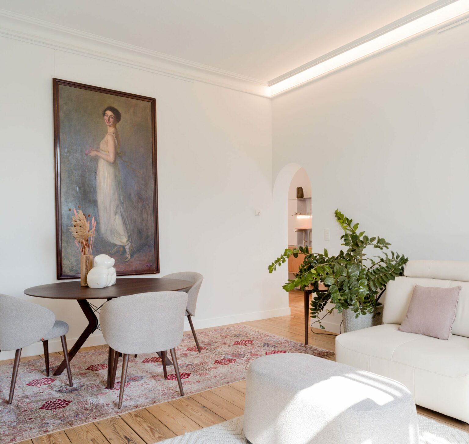 Salon et salle à manger de la Maison de Chestret à Liège