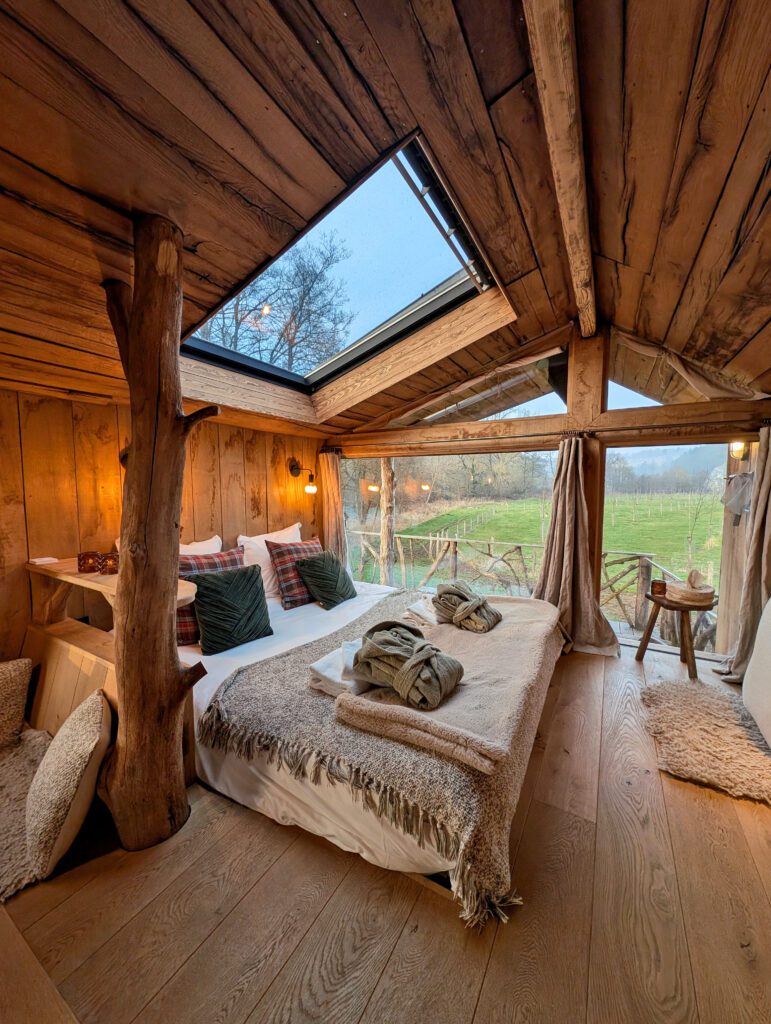 Chambre avec vue panoramique à la Cabane de Petit Bomal