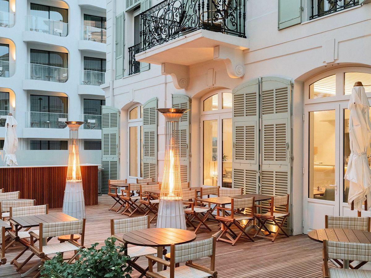 Terrasse Hôtel Belle Plage à Cannes