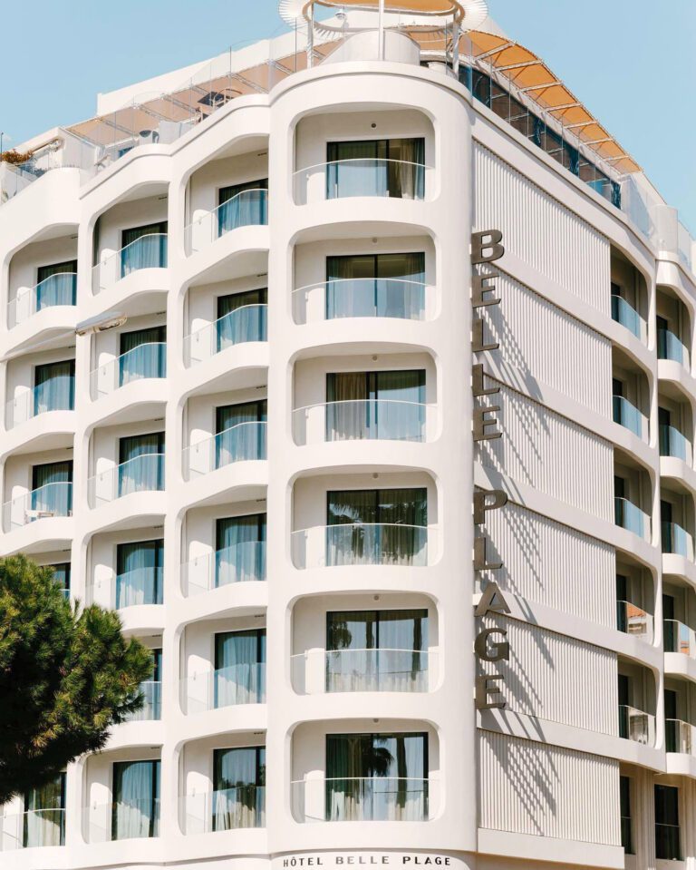 Facade Hôtel Belle Plage à Cannes