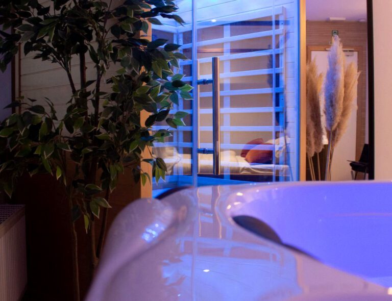 Jacuzzi et sauna à Spa Del Casa à Liège