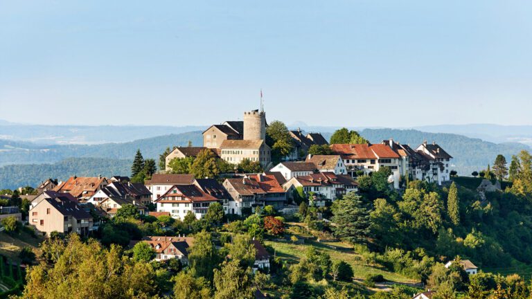 Krone Regensberg sur sa colline près de Zurich