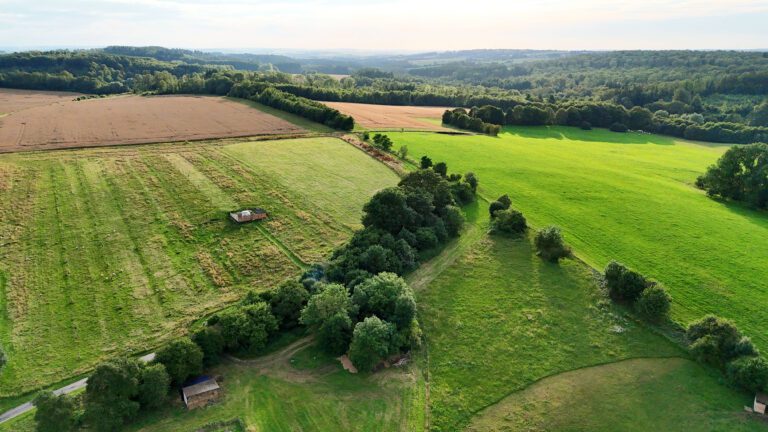 Vue du ciel de la Ferme du Ry