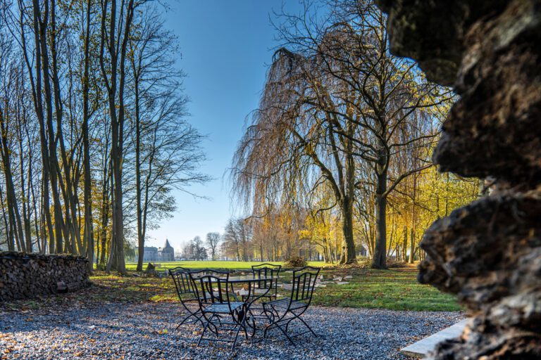 Jardin de La Tour du Château près de Mons